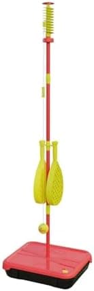 Klassischer Swingball All Surface Echter Tennisball Meisterschaftsschläger Rot und Gelb 6+ bis Erwachsene Tennisspiel