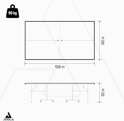 JOOLA Outdoor Tischtennisplatte NOVA - wasserdicht, praktisch faltbar, hohe Flexibilität mit Netz