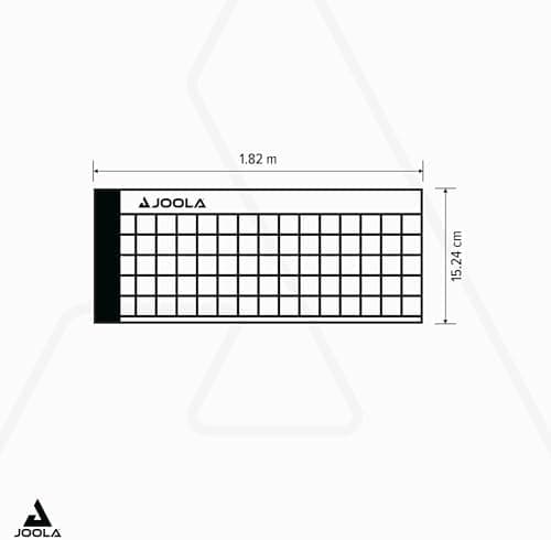 JOOLA Tischtennisnetz Höhenverstellbar mit Feststellschraube Freizeitsport Klemmtechnik - Silber/Schwarz One Size
