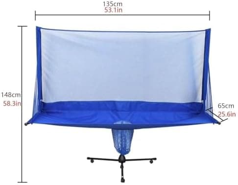 Tischtennis-Roboter-Fangnetz Großes Ping-Pong-übungsnetz Mit Aufschlägen Und Multi-Ball-Training 148x135cm/58.3x5|1in
Ti