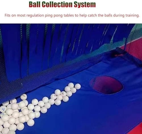Tischtennis-Roboter-Fangnetz Großes Ping-Pong-übungsnetz Mit Aufschlägen Und Multi-Ball-Training 148x135cm/58.3x5|1in
Ti