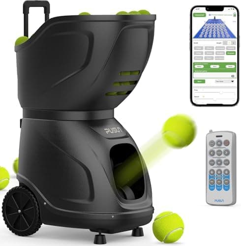 PT-9001Pro Tennisballmaschine - Mobile Ballwerfer mit APP-Steuerung & Variable Geschwindigkeit für Profis