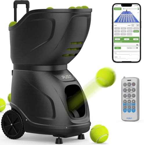 PT-9001Pro Tennisballmaschine - Mobile Ballwerfer mit APP-Steuerung & Variable Geschwindigkeit für Profis