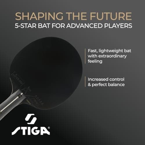 STIGA Pro Carbon Tischtennisschläger - ITTF zugelassen - Verbesserte Geschwindigkeit, Kontrolle und Komfort - Touch Carb