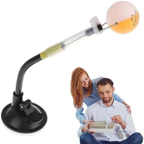 Pong Trainer Roboter - Schnell-Back-Rash-Ball-Maschine mit Saugclip - Stabiles Tischtenniszubehör für Training und Übung
