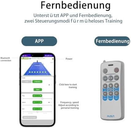 PT-MINIPro Tragbare Tennisballmaschine - Leichte Indoor-Tennismaschine für Schulen mit APP-Steuerung und 65-Ball-Kapazit