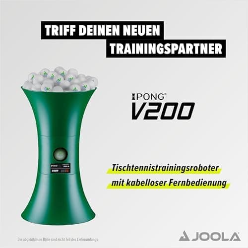 JOOLA V300 Tischtennis-Roboter - Ideal für fortgeschrittene Tischtennisspieler
| JOOLA V200 Tischtennis Ballmaschine -