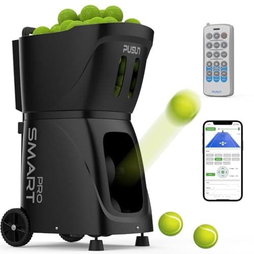 Tennis Ball Machine Padel AI Drill 115+Ball Kapazität Dreifach-Steuerung Proportable