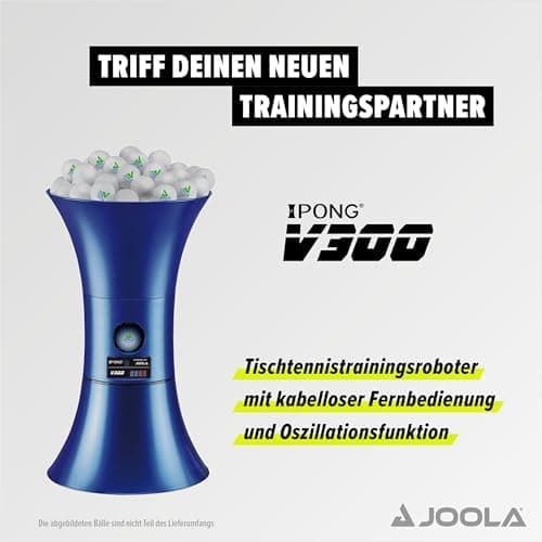 JOOLA V300 Tischtennis-Roboter - Trainer für Tischtennisfans und Fortgeschrittene - 40+ mm Tischtennisbälle

JOOLA V200
