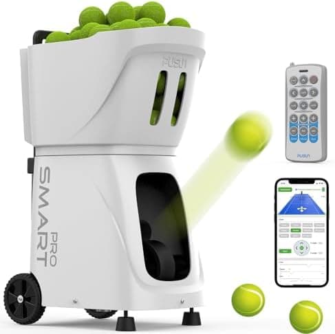 Tennis Ball Machine Padel AI Drill 115+Ball Kapazität Dreifach-Steuerung Proportable