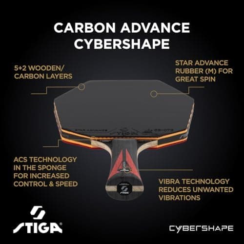 Tischtennisschläger STIGA Carbon Advance für Profis im Training
| Tischtennisschläger STIGA Carbon Advance - Leicht, St