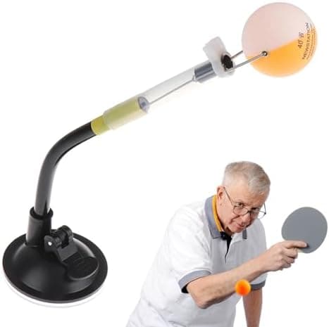 Pong-Trainerroboter Mit Sauger FÜR Übung Und Streicheln, STABILES Tischtenniszubehör FÜR Kinder UND Erwachsene, RASCHES