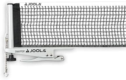 JOOLA Tischtennisnetz Höhenverstellbar mit Feststellschraube Freizeitsport Klemmtechnik - Silber/Schwarz One Size