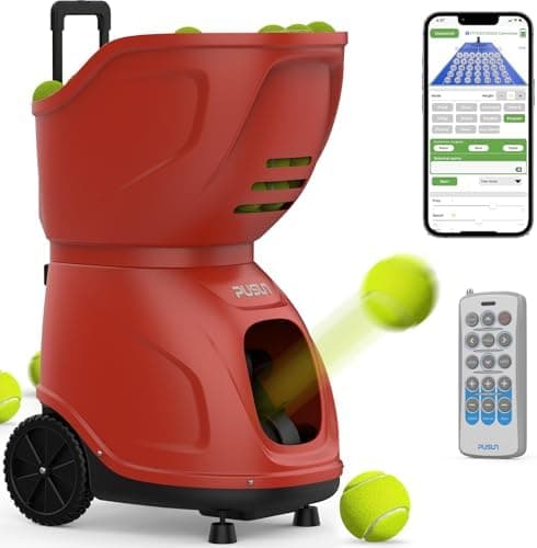 PT-9001Pro Tennisballmaschine - Mobile Ballwerfer mit APP-Steuerung & Variable Geschwindigkeit für Profis