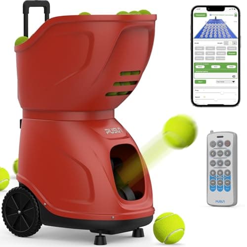 PT-9001Pro Tennisballmaschine - Mobile Ballwerfer mit APP-Steuerung & Variable Geschwindigkeit für Profis
