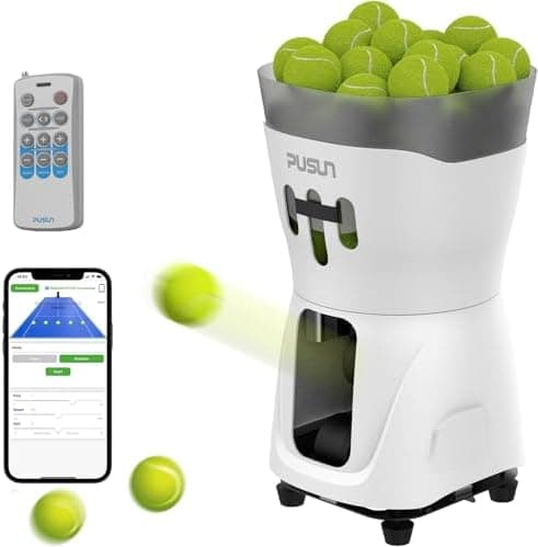 PT-Mini-Tennisballmaschine, tragbar, geeignet für Anfänger und Fortgeschrittene, perfekt für Haus- und Gärtensport, inte