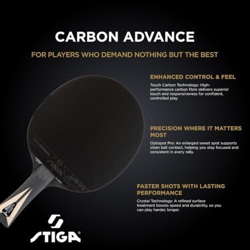 STIGA Carbon Advance Tischtennisschläger für fortschrittliche Spieler im Training und Wettkampf
| STIGA Carbon Advance