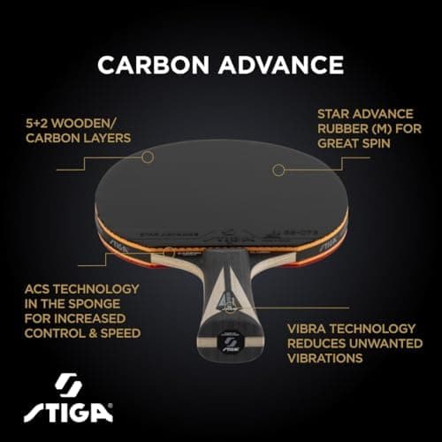 STIGA Carbon Advance Tischtennisschläger für fortschrittliche Spieler im Training und Wettkampf
| STIGA Carbon Advance