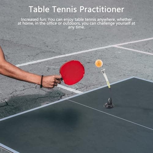 Pong Trainer Roboter - Schnell-Back-Rash-Ball-Maschine mit Saugclip - Stabiles Tischtenniszubehör für Training und Übung