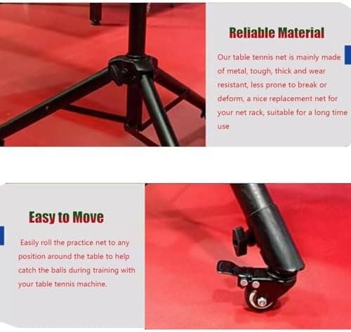 Tischtennis-Roboter-Fangnetz Großes Ping-Pong-übungsnetz Mit Aufschlägen Und Multi-Ball-Training 148x135cm/58.3x5|1in
Ti