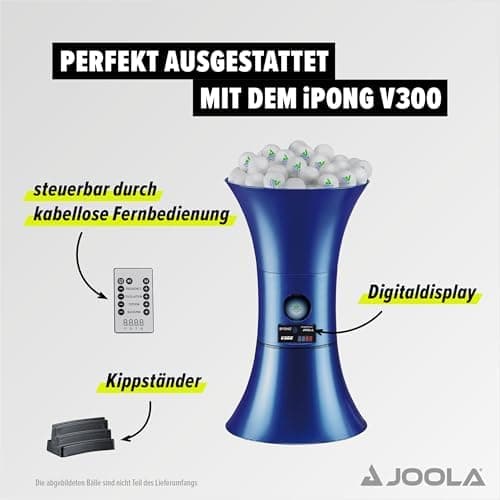 JOOLA V300 Tischtennis-Roboter - Trainer für Tischtennisfans und Fortgeschrittene - 40+ mm Tischtennisbälle

JOOLA V200
