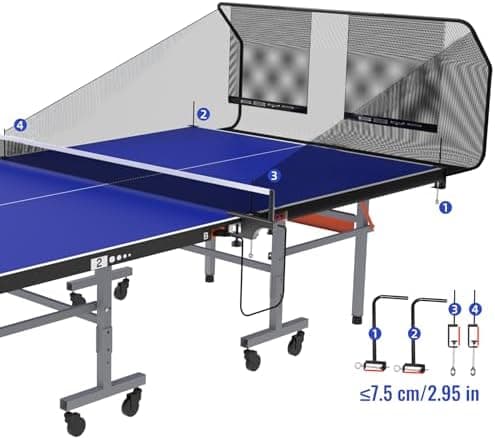 PONGBOT Langlebiger Tischtennisball-Fangnetz für Solo-Training