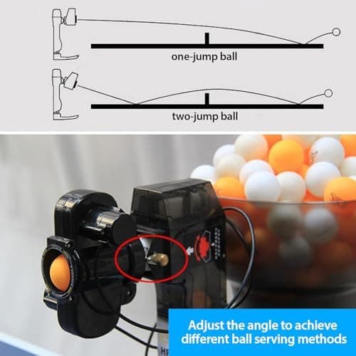 Tischtennis-Roboter-Ping-Pong-Maschine mit 100-Ball-Versorgung und 36-Arten-Regler für Fortgeschrittene