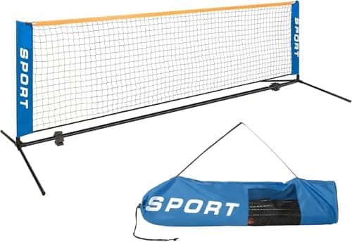 AKOZLIN Tennisnetz 10ft(3 M) - Leichtes Tragbares Tennistrainernetz für Kinder - Einfaches Aufstellen und multifunktiona