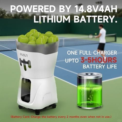 PT-Mini-Tennisballmaschine, tragbar, geeignet für Anfänger und Fortgeschrittene, perfekt für Haus- und Gärtensport, inte