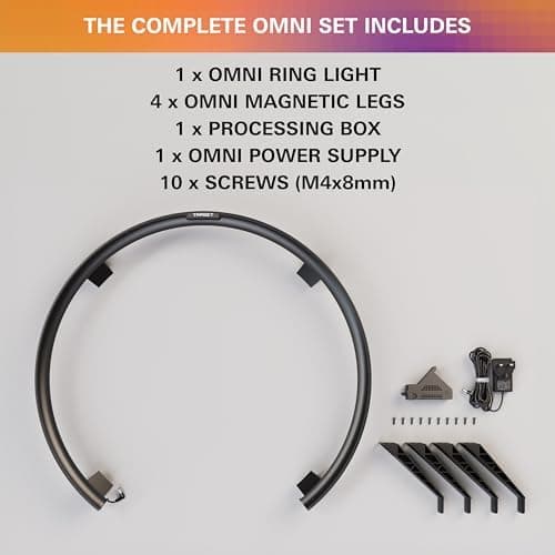 TARGET Darts Omni Dartboard mit Punktezählkamera und LED-Beleuchtung | Ideal für Dartsfans in deraison | Dartscheibe mit