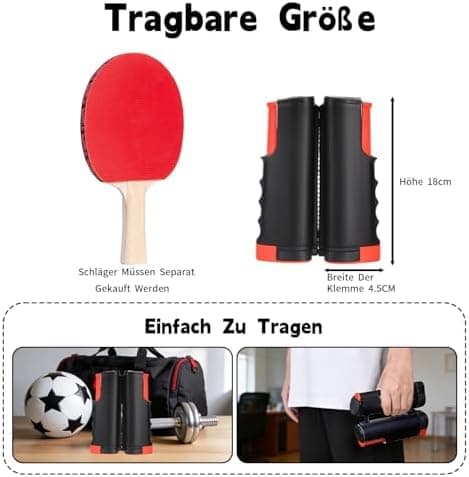 Tischtennisnetz Ausziehbares Anti Slip Klemmen Outdoor & Indoor Maximale Länge 170 cm
Tischtennisnetz Ausziehbares für J