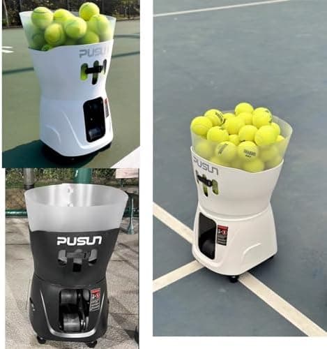 PT-Mini-Tennisballmaschine, tragbar, geeignet für Anfänger und Fortgeschrittene, perfekt für Haus- und Gärtensport, inte