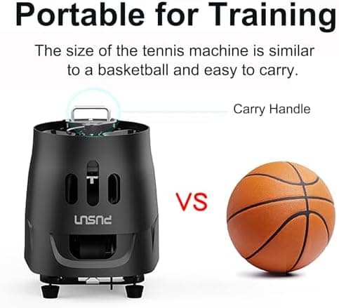 PT-Mini-Tennisballmaschine, tragbar, geeignet für Anfänger und Fortgeschrittene, perfekt für Haus- und Gärtensport, inte