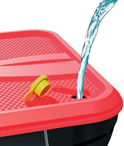 Klassischer Swingball All Surface Echter Tennisball Meisterschaftsschläger Rot und Gelb 6+ bis Erwachsene Tennisspiel