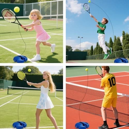 Tennis-Trainer Set - Trainer Baseboard mit 2 Tennisbällen für Kinder & Erwachsene
| Tennistrainer Set mit String - Prax