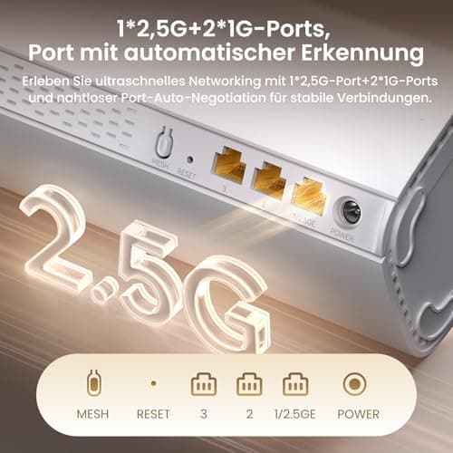 Tenda ME6 Pro Wi-Fi 7 Mesh System - Breite Abdeckung und Nahtloses Roaming, 3er Pack