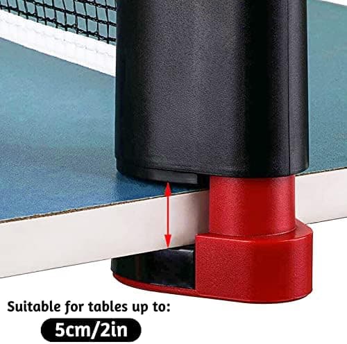 Tischtennisnetze: Ausziehbar und tragbar für alle Familien | Ersatznetz und Paddel inklusive | perfekt für Haus- und Gas
