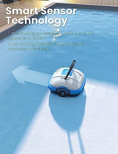 WYBOT Kabellos Poolroboter für Flachbodenpools bis 50m² - Automatischer Saugantrieb &Dual-Antriebsmotoren
| WYBOT Akku-