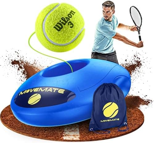 MOVEMATE Wilson® Tennisball Trainer Set | Innovativ für Kinder & Erwachsene außer Haus | Kostenlose Übungsvideos inklusi
