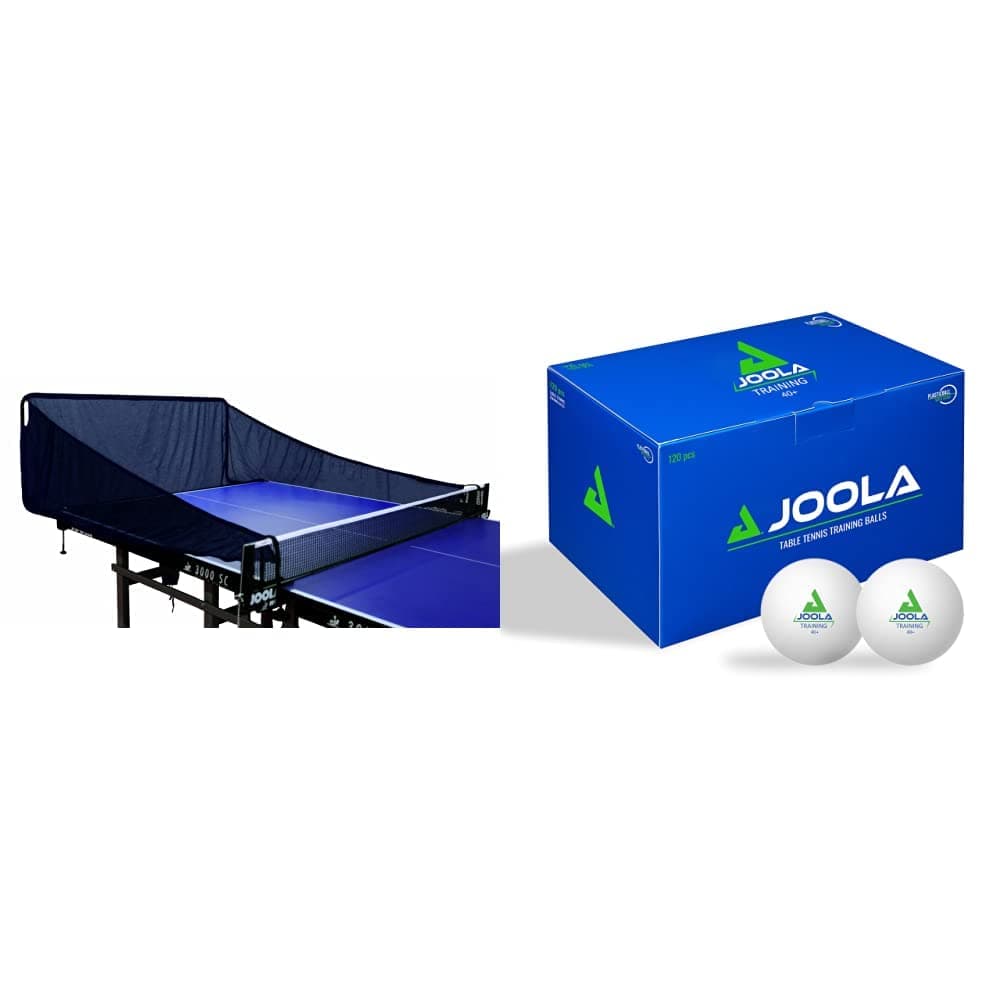 JOOLA - Auffangnetz für Ballmaschine & Tischtennisbälle Training - Weiss 40+ 120er Karton