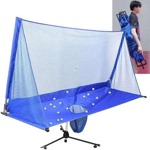 Tischtennis-Roboter-Fangnetz Großes Ping-Pong-übungsnetz Mit Aufschlägen Und Multi-Ball-Training 148x135cm/58.3x5|1in
Ti