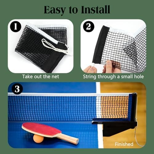 Neerow Tischtennisnetz Polyester - Tragbares Netz 180 * 14 cm für Jeden Tisch und Outdoor Nutzung