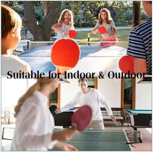 Neerow Tischtennisnetz Polyester - Tragbares Netz 180 * 14 cm für Jeden Tisch und Outdoor Nutzung