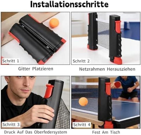 Tischtennisnetz Ausziehbares Anti Slip Klemmen Outdoor & Indoor Maximale Länge 170 cm
Tischtennisnetz Ausziehbares für J