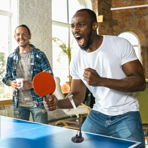 Pong-Trainerroboter Mit Sauger FÜR Übung Und Streicheln, STABILES Tischtenniszubehör FÜR Kinder UND Erwachsene, RASCHES