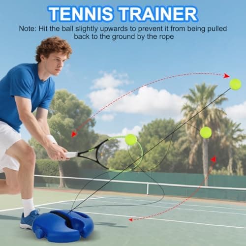 Tennis-Trainer Set - Trainer Baseboard mit 2 Tennisbällen für Kinder & Erwachsene
| Tennistrainer Set mit String - Prax