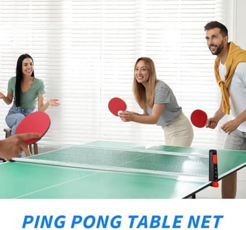 Flintronic Ausziehbares Tragbares Tischtennisnetz für Every Table, Ersatznetz für Outdoor & Indoor, Maximale Länge 170 c