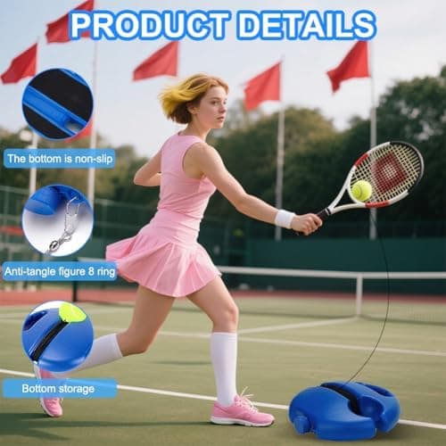 Tennis-Trainer Set - Trainer Baseboard mit 2 Tennisbällen für Kinder & Erwachsene
| Tennistrainer Set mit String - Prax