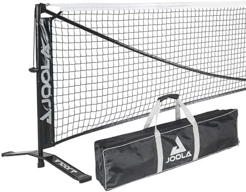 JOOLA Pickleballnetz - Robustes Stahlrahmen und strapazierfester PPVC-Netz für Outdoor/Indoor, 9 kg, 670 cm x 91,44 cm,