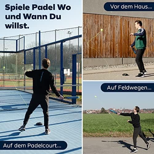 MOVEMATE Padel-Trainer Set mit Wilson® Padelball | innovatives_ballspiel_für_draußen | Kinder&Erwachsene|Garten_Park_Übu